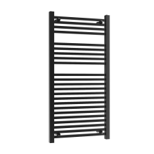 Gamma Törölközőszárító radiátor szögletes, Proper 60cm x 120cm, fekete fűtőtest, radiátor