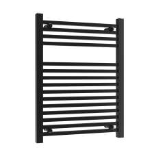 Gamma Törölközőszárító radiátor szögletes, Proper 60cm x 80cm, fekete fűtőtest, radiátor