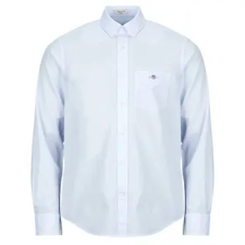 Gant Hosszú ujjú ingek REG CLASSIC POPLIN BANKER SHIRT Kék EU M férfi ing