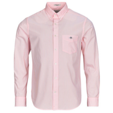 Gant Hosszú ujjú ingek REG CLASSIC POPLIN STRIPE SHIRT Rózsaszín EU XL férfi ing