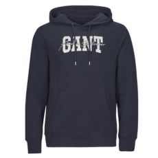 Gant Pulóverek ARCH SCRIPT HOODIE Tengerész EU M