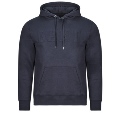 Gant Pulóverek EMBOSSED SWEAT HOODIE Tengerész EU M