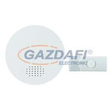 GAO 0082430103 Csengő, vezeték nélküli, 100m,fehér csengő