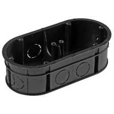 GAO 18331 kettes szerelvénydoboz, 2-es, fekete, 145x75x45mm villanyszerelés