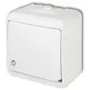 GAO 22071 Aquastar nyomókapcsoló lámpa jellel, fehér IP44