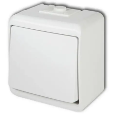 GAO 22081 Aquastar 1 pólusú kapcsoló, fehér IP44 villanyszerelés