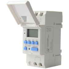 GAO 5000H digitális heti időkapcsoló, DIN sínre, 2 modulos, 3680W, fehér, 230V villanyszerelés