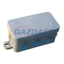 GAO 5229H elágaztató/kötődoboz, falon kívüli, 85x45x37mm, szürke, hőálló 650°C-ig, IP54 villanyszerelés