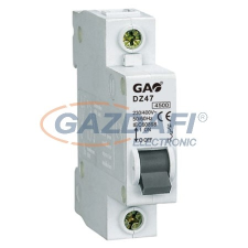 GAO 5910H Kismegszakító 1P 20A C, 4,5kA, fehér villanyszerelés