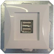 GAO 8739H OPAL süllyesztett dupla USB aljzat keret nélkül, fehér villanyszerelés