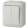 GAO 9859H "It water" csillárkapcsoló, falon kívüli, krém, 230V, 10A, IP54