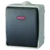 GAO 9876H AQUATOP fk. váltókapcsoló irányfénnyel IP54 szürke
