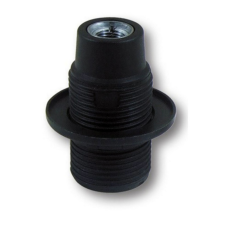 GAO FOGLALAT E14 CSILLÁR GYŰRŰVEL, 230V FEKETE (0704H) világítási kellék