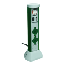 GAO Kerti energiaoszlop 2 dugaljjal, mechanikus időkapcsolóval, 5m GreenCraft 0068206251 villanyszerelés