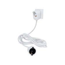 GAO LENGŐ HOSSZABBÍTÓ FEHÉR POWERSPLIT 5M H05VVF3X1,5MM2 MAX.3500W 284011 villanyszerelés