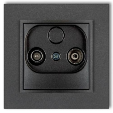 GAO MINI TV aljzat (vég 2dB) kerettel metál grafit 4123H villanyszerelés