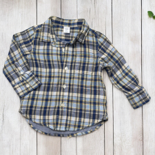 GAP Kockás pamut ing gyerek póló