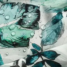  Garden2 vízálló mintás kerti függöny elkötővel Fehér 155x200 cm lakástextília