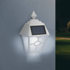 Garden Of Eden LED-es szolár fali lámpa (fehér, hidegfehér, 14 x 6,2 x 19 cm) kültéri világítás