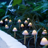 Garden Of Eden LED-es szolár lámpa - 12 db mini gomba - melegfehér - 28,5 cm x 4 m 11243