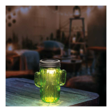 Garden Of Eden LED-es szolár lámpa - kaktusz - 145 x Ø70 mm - hidegfehér kültéri világítás