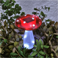 Garden Of Eden Leszúrható szolár gomba, 23,5 cm, 10 hidegfehér LED, 11775 kültéri világítás