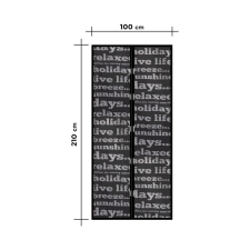Garden Of Eden mágnessel záródó szúnyogháló függöny ajtóra 100x210cm, feliratos (11398B) (11398B) szúnyogháló