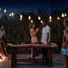 Garden Of Eden Napelemes villanykörte füzér 30 LED kültéri világítás