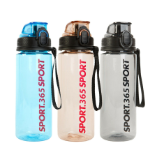 Garden Of Eden Sport kulacs - műanyag, átlátszó - 600 ml - 3 színben kulacs, kulacstartó