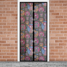 Garden Of Eden Szúnyogháló függöny ajtóra - mágneses - 100 x 210 cm - baglyos szúnyogháló