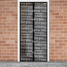 Garden Of Eden Szúnyogháló függöny ajtóra mágneses 100 x 210 cm feliratos (11398B) szúnyogháló