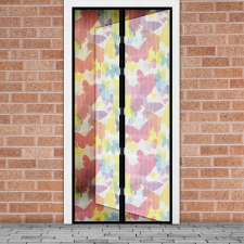Garden Of Eden Szúnyogháló függöny ajtóra -mágneses- 100 x 210 cm - színes pillangós szúnyogháló