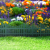 Garden Of Eden Virágágyás szegély / kerítés - 60 x 23 cm - zöld