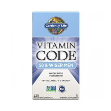 Garden of Life Vitamin Code Men 50, multivitamin ötven feletti férfiaknak, 120 kapszula vitamin és táplálékkiegészítő