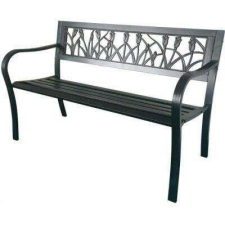 GardenLine elegáns Kerti pad 125x53x77cm - Tulipán #fekete kerti bútor