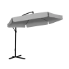 GardenLine GardenLine "Banana" Függő napernyő - Szürke - 3 m