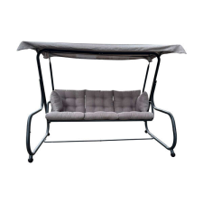 GardenLine kerti hintaágy - 215 x 130 x 175 cm - Szürke hintaágy