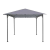 GardenLine Kerti pavilon, fémkeret, szürke, 3x3x2,55 m, Elena