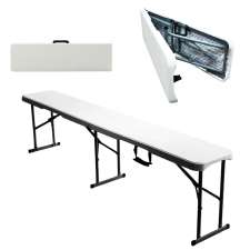 GardenLine összecsukható Kerti pad 180cm - fehér kerti bútor