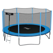 GardenLine prémium külső hálós Trambulin létrával 366cm #kék trambulin szett