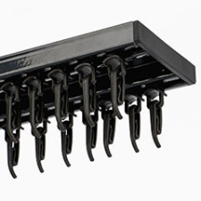 Gardinia Como - Alumínium függönysín szett (antracit) - 2 sor - 180 cm karnis, függönyrúd