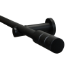 Gardinia Függönyrúdkészlet henger 19 mm átmérő 120 cm fekete matt