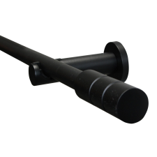 Gardinia Függönyrúdkészlet henger 19 mm átmérő 120 cm fekete matt karnis, függönyrúd