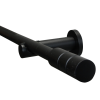 Gardinia Függönyrúdkészlet henger 19 mm átmérő 160 cm fekete matt