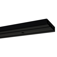 Gardinia függönysínkészlet 2 sínes fekete 210 cm karnis, függönyrúd