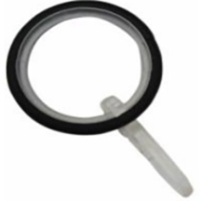 Gardinia Kréta karnishoz fém karika + akasztó (10 db) matt fekete karnis, függönyrúd