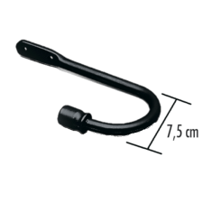 Gardinia MEMPHIS FÉM FEKETE FÜGGÖNYKIKÖTŐ, RAFF KENGYEL lakástextília