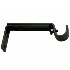 Gardinia Memphis tartókonzol, fekete, 10 cm - 14 cm karnis, függönyrúd