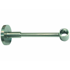 Gardinia Memphis tartókonzol zárt rozsdamentes acél hatású 13,5 cm karnis, függönyrúd