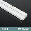 Gardinia Mennyezeti műanyag karnis (GK1) - 1 soros - 210 cm